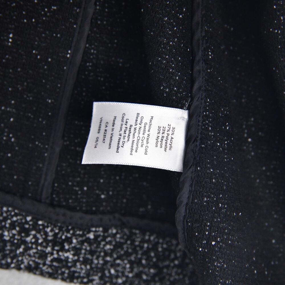 Talbots Blazer Women's 18W Black/White Button Up Pockets Jacket - Picture 4 of 8